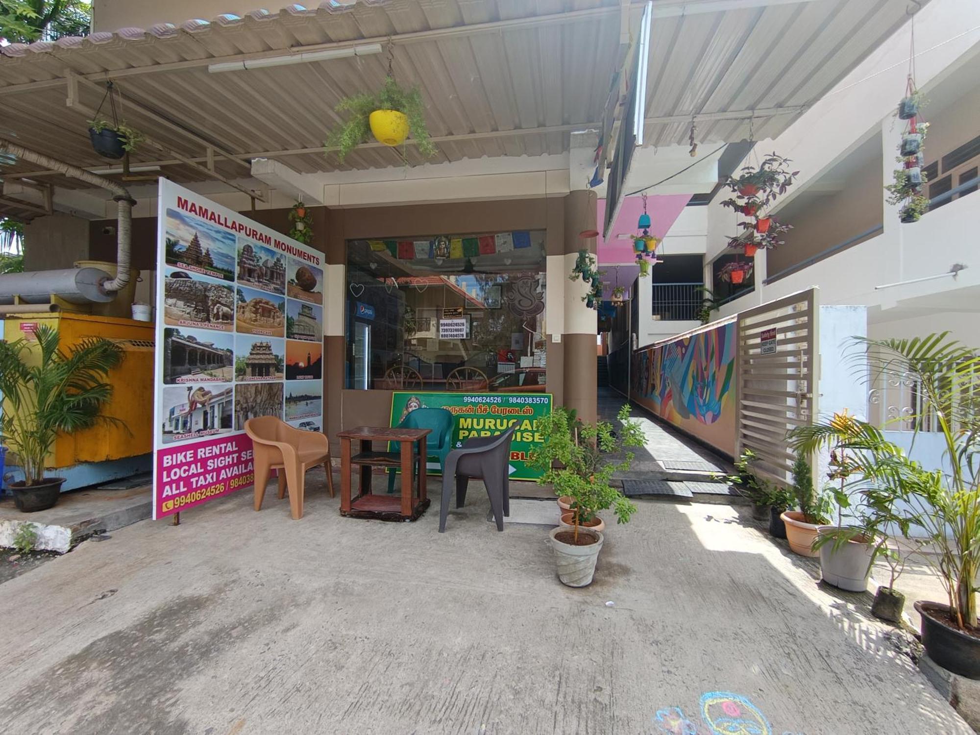 Sri Murugan Beach Paradise Hotel Mahabalipuram Ngoại thất bức ảnh